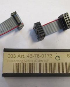Bus cable w/plug 40mm/10P